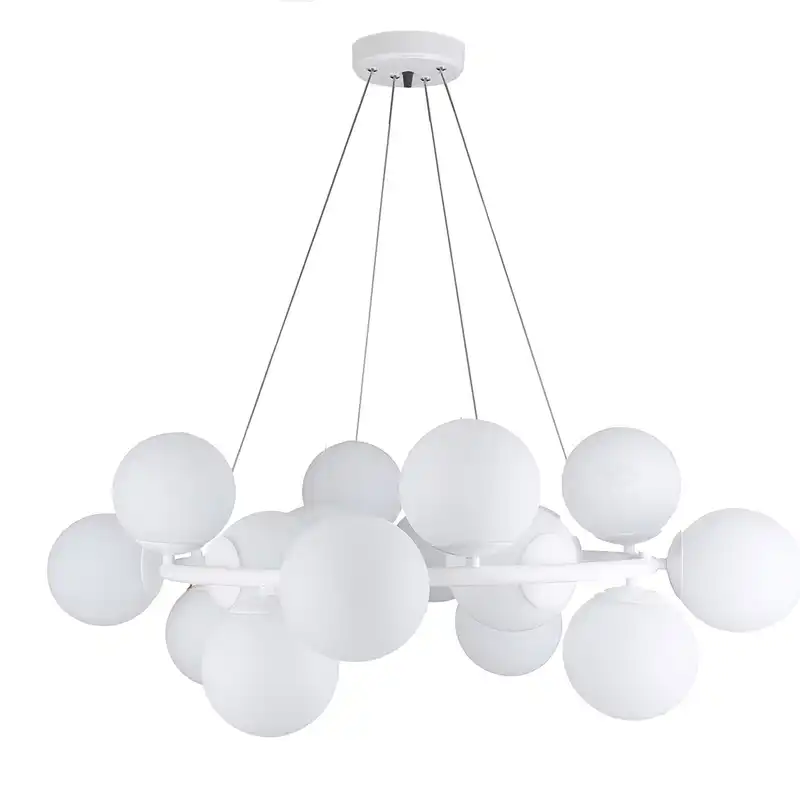 لوستر 16 شعله چشمه نور کد A1221/16-WT