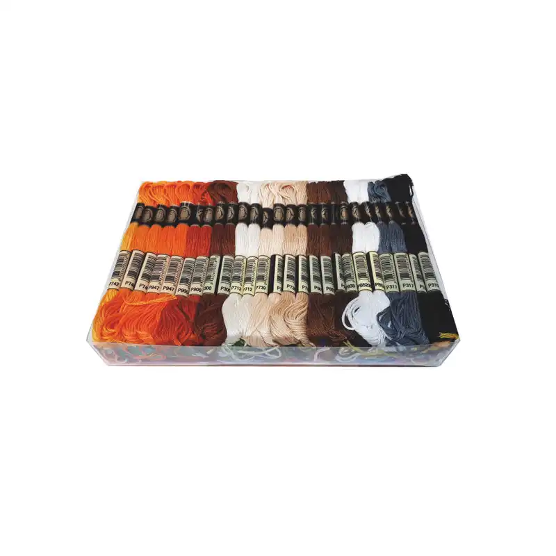 نخ کوبلن پنگوئن کد DMC2 مجموعه 100 عددی به همراه سوزن کوبلن