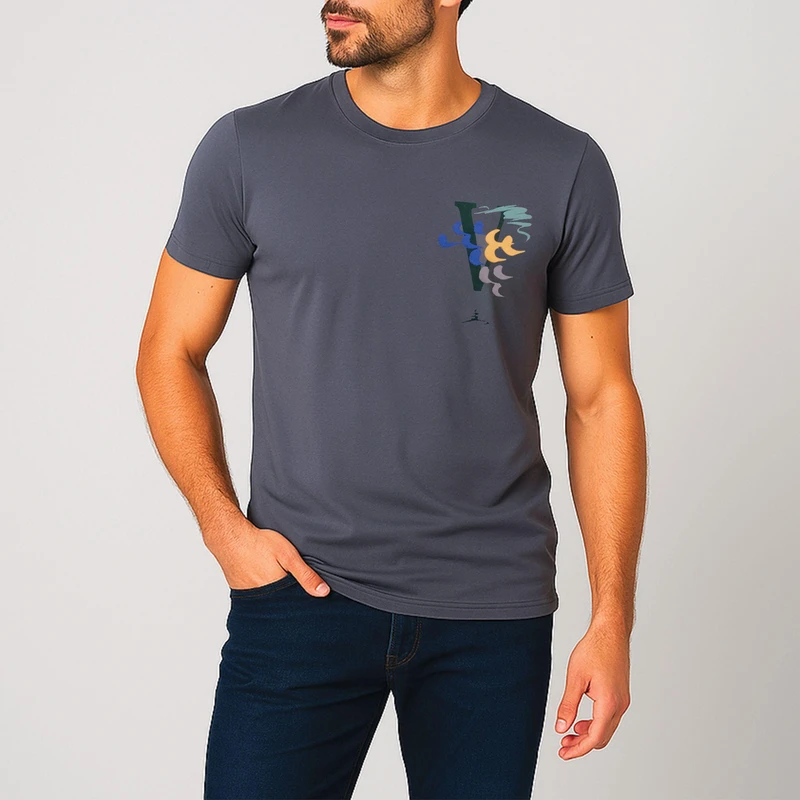 تی شرت آستین کوتاه مردانه مدل kw543