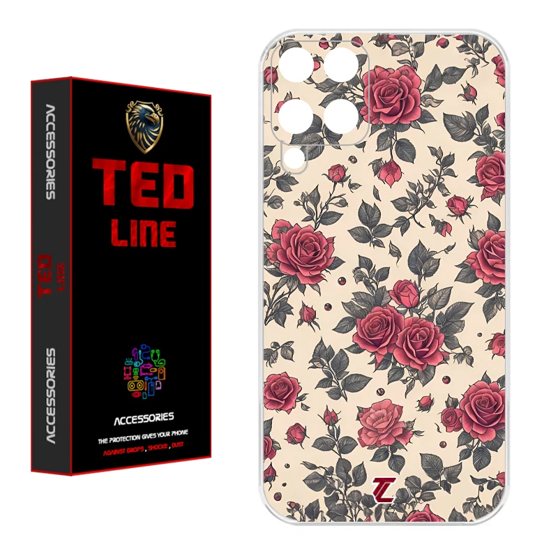 کاور تدلاین طرح گل رز کد 1223 مناسب برای گوشی موبایل سامسونگ Galaxy A22 4G