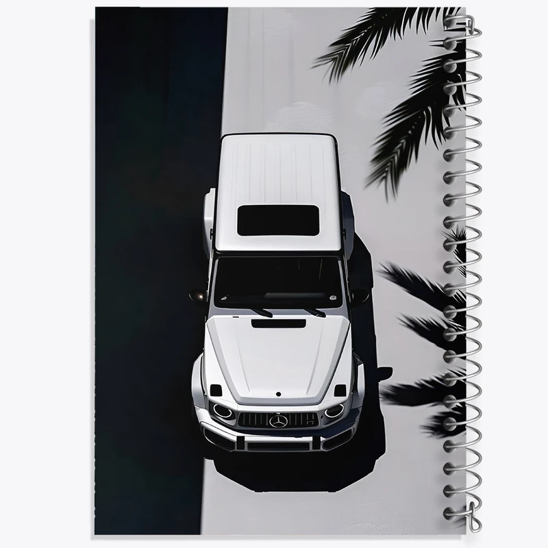 دفتر مشق 100 برگ خندالو طرح ماشین بنز کد F6844