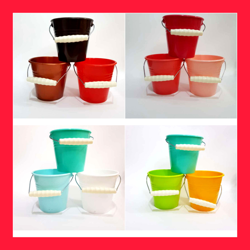 گلدان مدل پلاستیکی سطلی کد 15