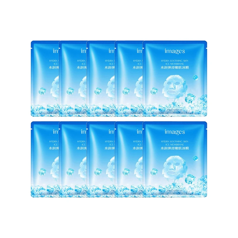 ماسک صورت ایمجز مدل یخ وزن 25 گرم مجموعه 10 عددی