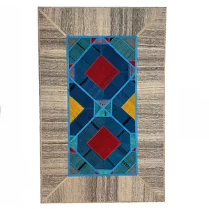 کلاژ گلیم و جاجیم دستباف 1.5 متری مدل قشقایی