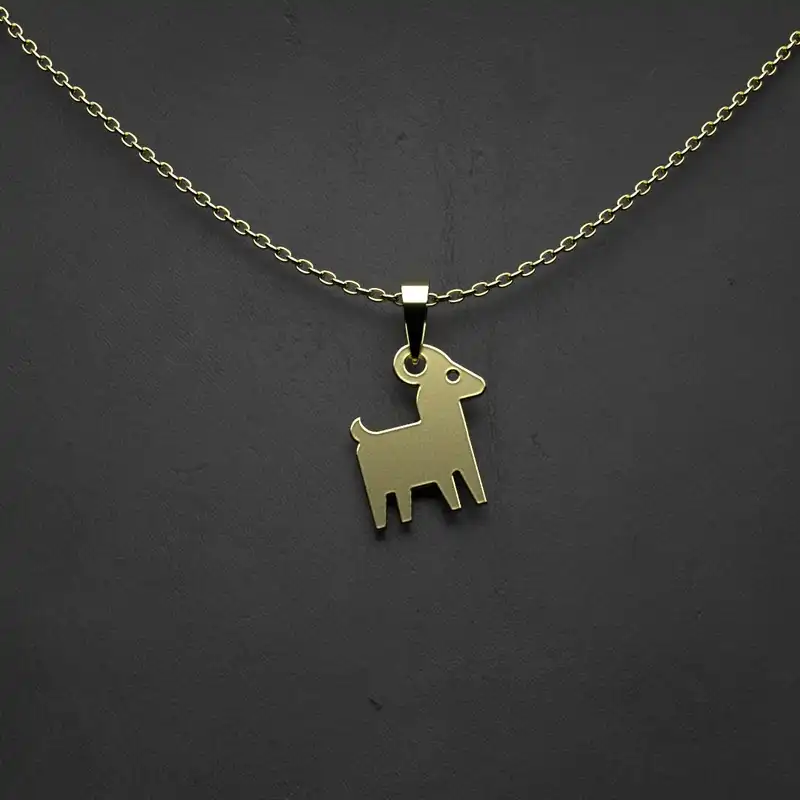 گردنبند طلا 18 عیار زنانه مدوپد مدل گل کد CA11006