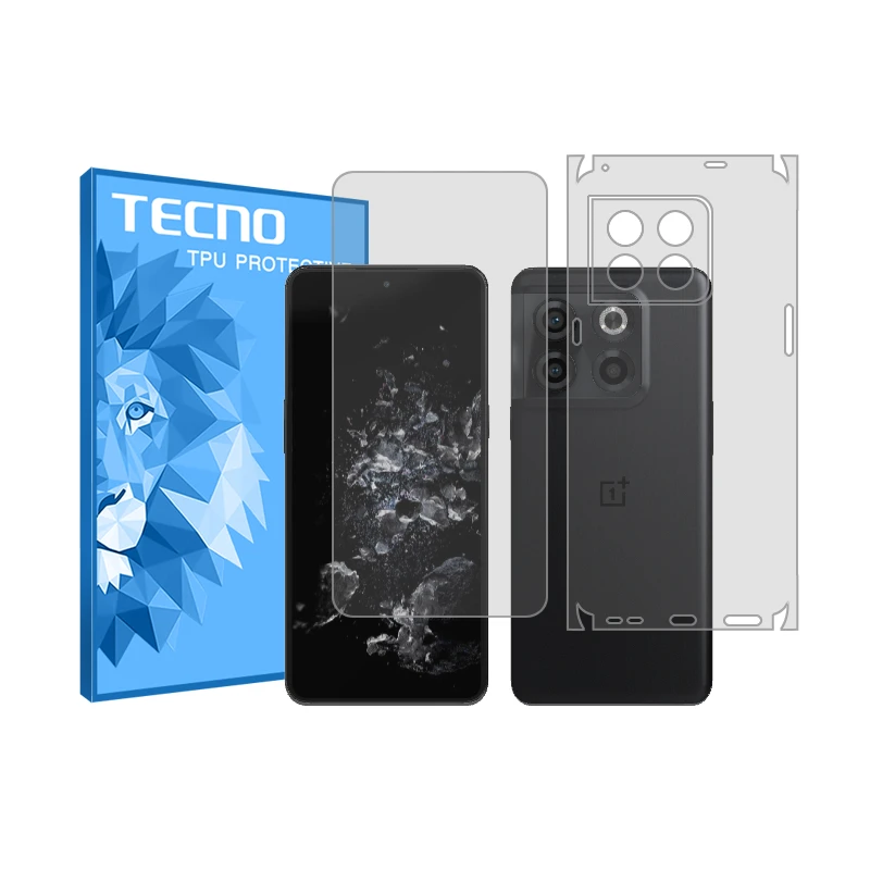 محافظ صفحه نمایش شفاف تکنو مدل HyGEL مناسب برای گوشی موبایل وان پلاس Ace Pro به همراه محافظ پشت گوشی