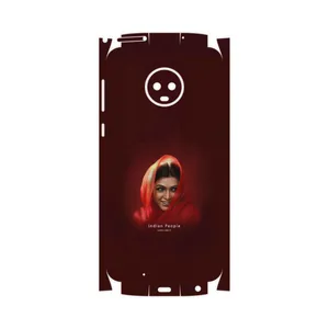 MAHOOT Portrait of an Indian Woman-FullSkin Cover Sticker for Motorola Moto G6