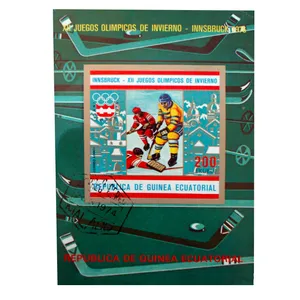 تمبر یادگاری مدل هاکی روی یخ کد bc-1437 