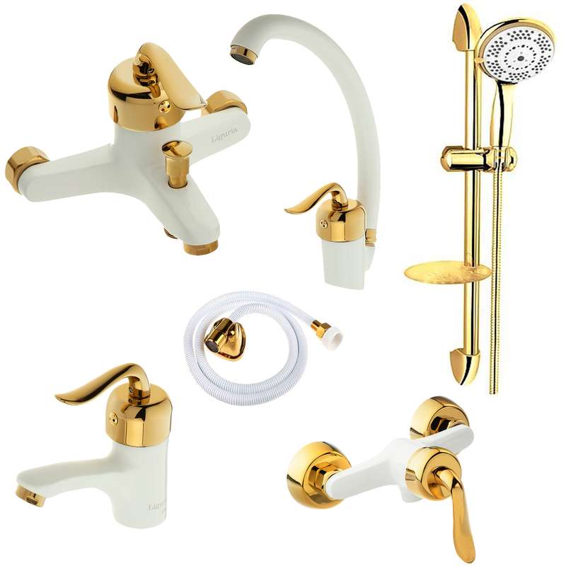 ست شیرآلات لیگوریا مدل 1304 مجموعه 6 عددی