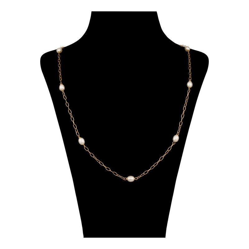 گردنبند طلا 18 عیار زنانه درگونه مدل زنجیر