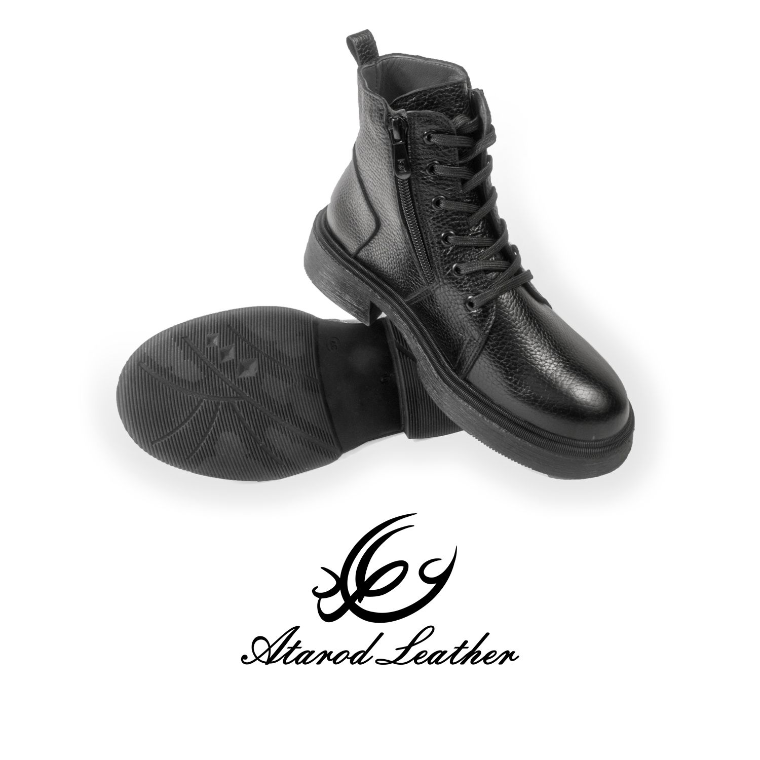 نیم بوت زنانه چرم عطارد مدل چرم طبیعی کد SH264 -  - 8