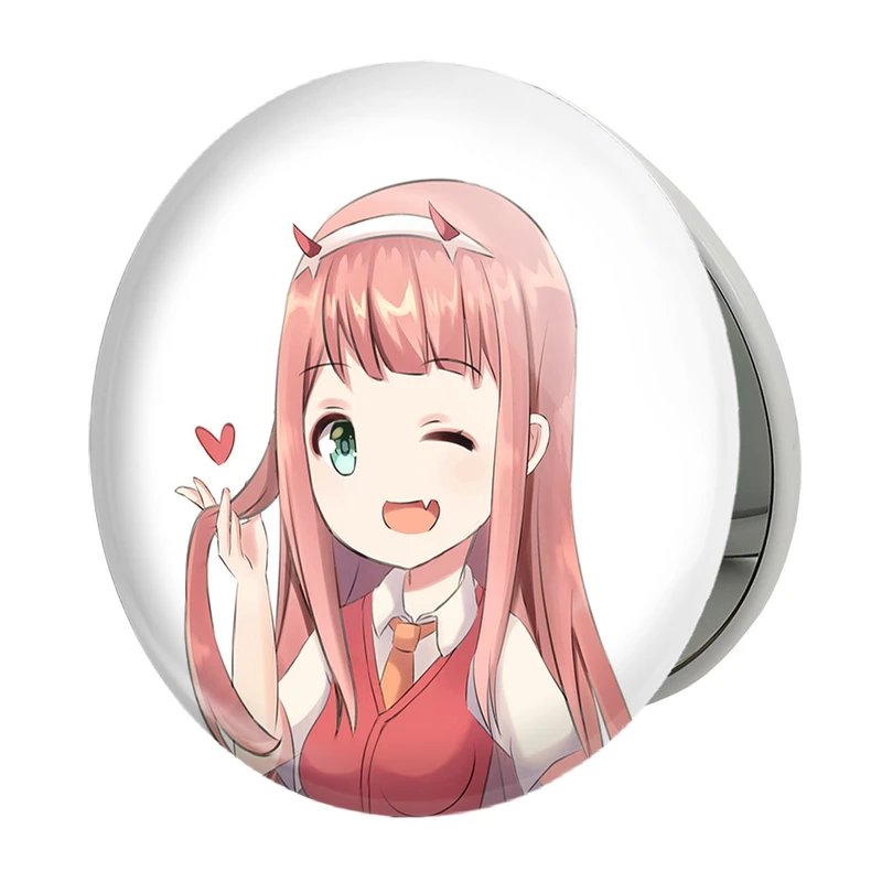 آینه جیبی خندالو طرح زیروتو انیمه دارلینگ Darling مدل تاشو کد 10511 