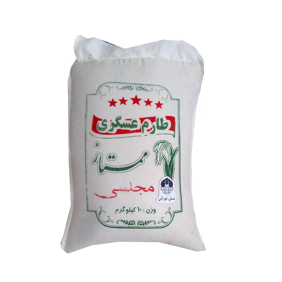 نکته خرید - قیمت روز برنج ایرانی طارم عسگری - 10 کیلوگرم خرید