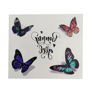 تتو موقت طرح پروانه سه بعدی