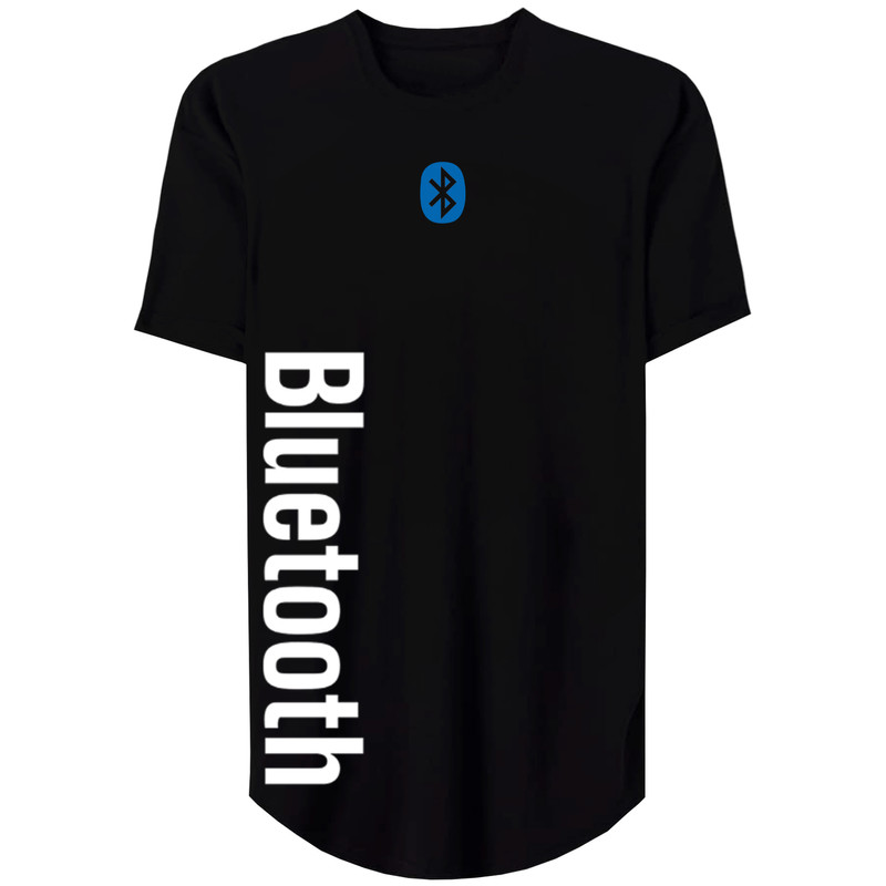 تی شرت لانگ زنانه مدل Bluetooth Vertical کد MH33