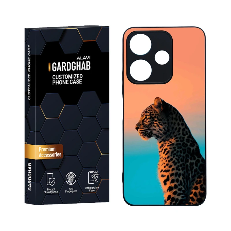 کاور گارد قاب علوی مدل دورژله ای حیوانات مناسب برای گوشی موبایل شیائومی Poco M6 4G