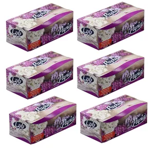 دستمال کاغذی 300 برگ پاپیا کد 06 مجموعه 6 عددی