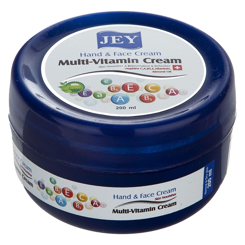 کرم مغذی دست و صورت جی مدل Multi Vitamin مناسب انواع پوست حجم 200 میلی لیتر