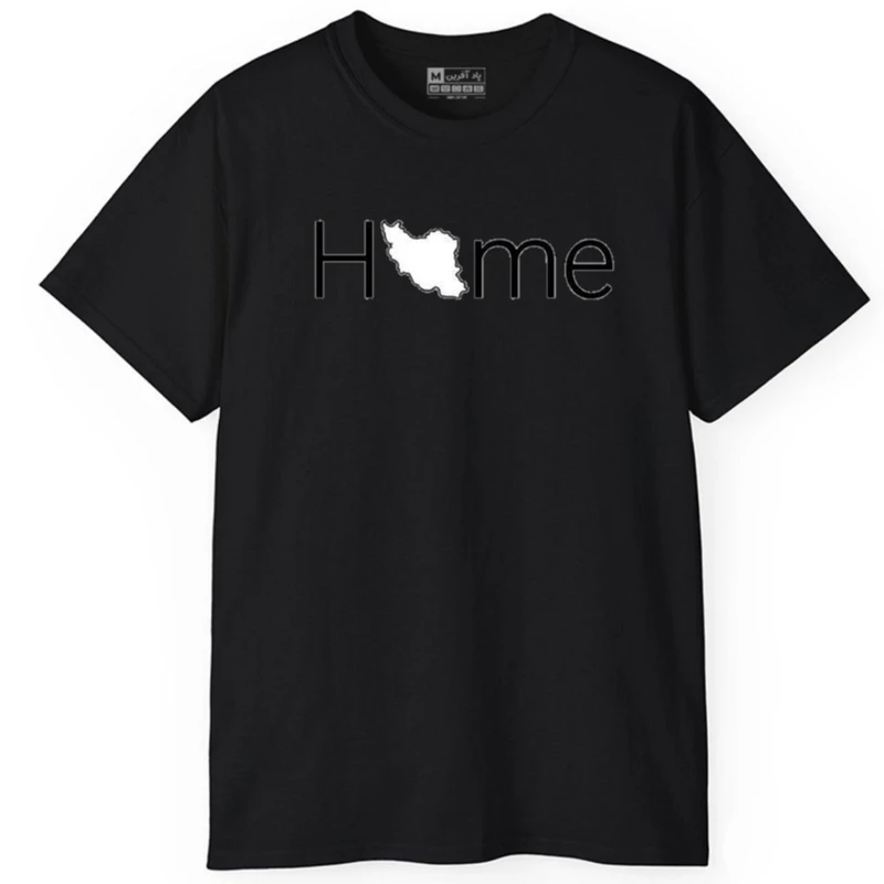 تی شرت آستین کوتاه مردانه پاد آفرین مدل کلمه انگلیسی ایران کد111