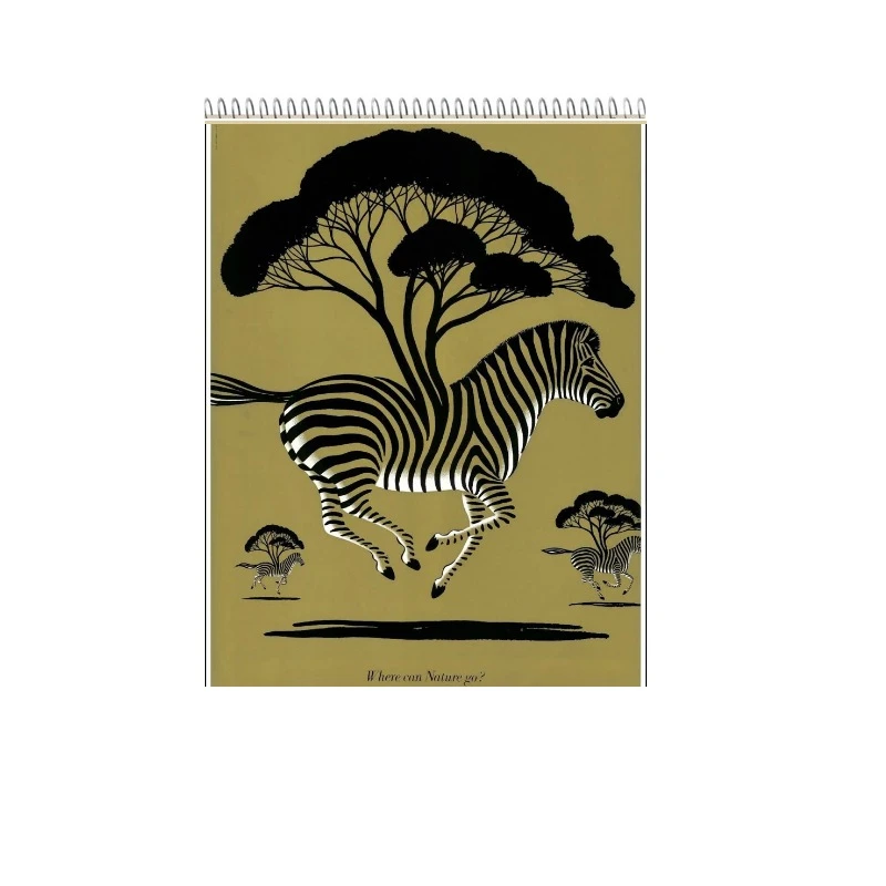 دفتر شطرنجی 100 برگ طرح Zebra کد 9