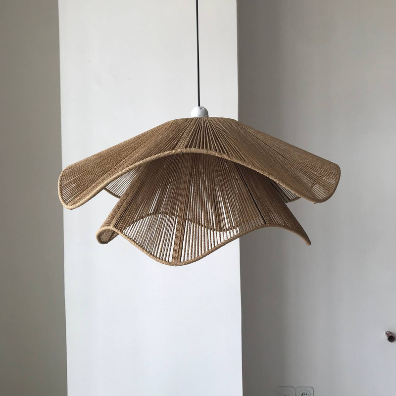 لوستر بافتنی مدل لاله رافیا کد R-60