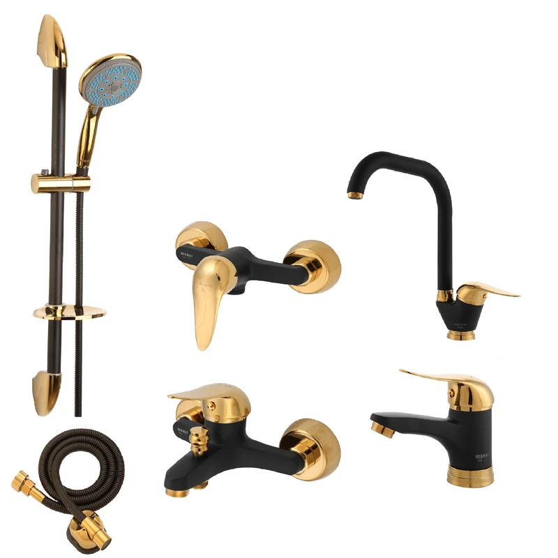 ست شیرآلات حکمت نشان مدل لیندا MT2 مجموعه 6 عددی