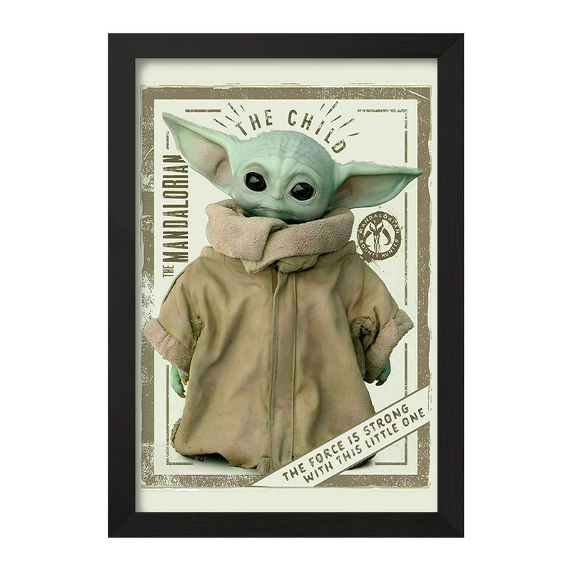 تابلو خندالو مدل بیبی یودا کد F10754