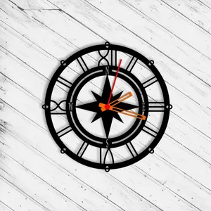 ساعت دیواری طرح قطب نما