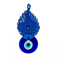 آویز تزیینی مدل چشم و نظر طرح طاووس 2