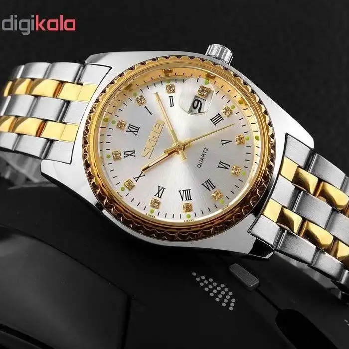 ست ساعت مچی عقربه ای زنانه و مردانه اسکمی مدل 9098si