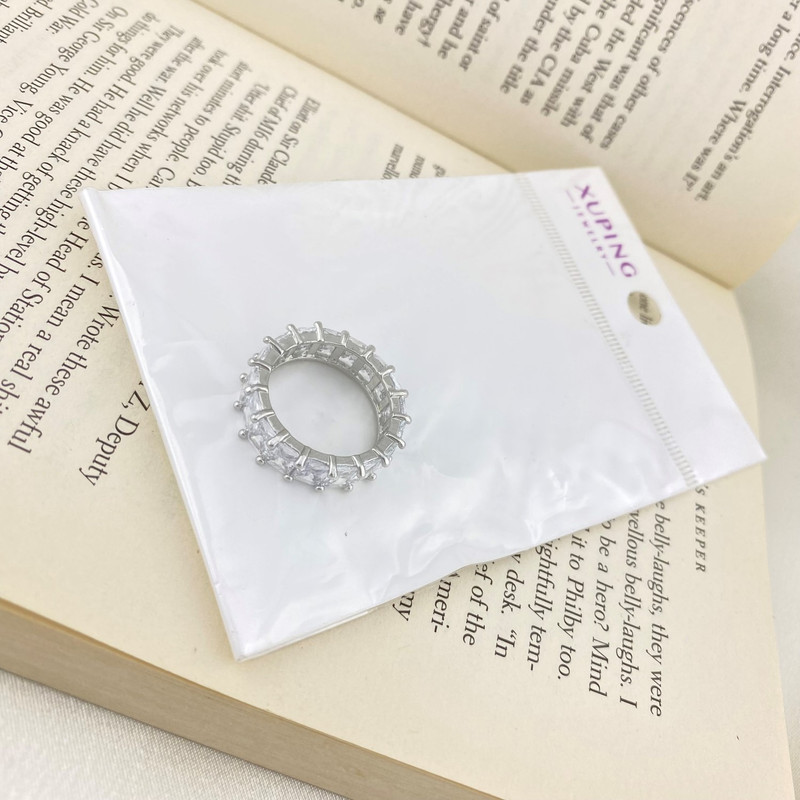 انگشتر زنانه ژوپینگ مدل تنیسی جواهری کد R4399 انگشتر زنانه ژوپینگ مدل تنیسی جواهری کد R4399