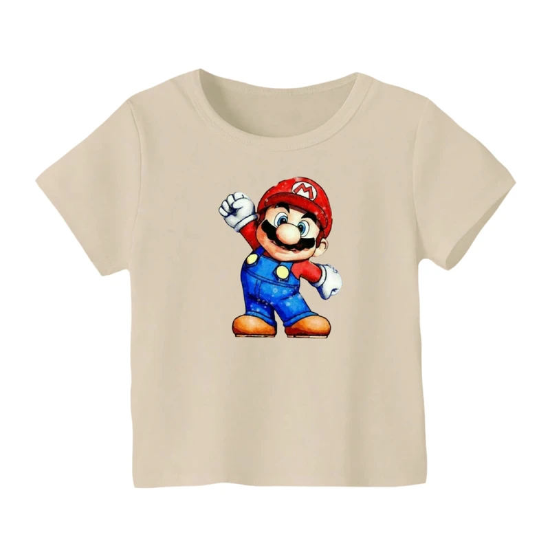 تی شرت آستین کوتاه بچگانه مدل ماریو کد ۸