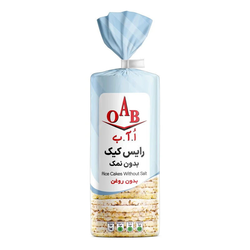 رایس کیک بدون نمک اُ.آ.ب - 100 گرم