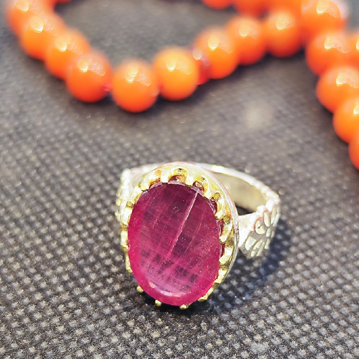 انگشتر نقره مردانه مدل یاقوت آفریقایی کد 358 انگشتر نقره مردانه مدل یاقوت آفریقایی کد 358