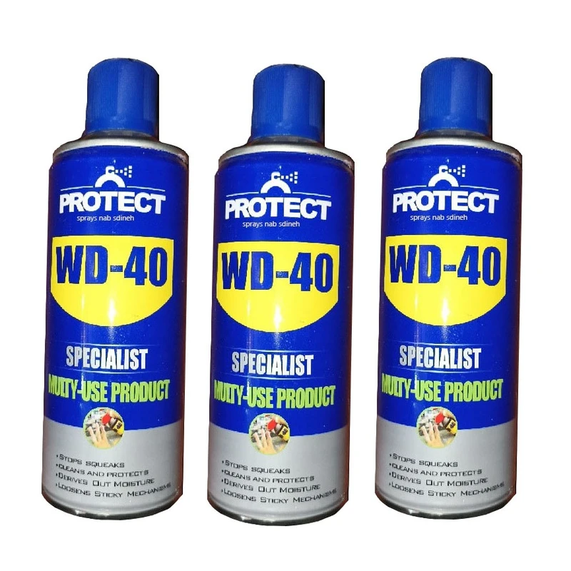 اسپری روان کننده پروتكت اسپريز ناب آدينه مدل wd 40 حجم 450 میلی لیتر بسته سه عددی