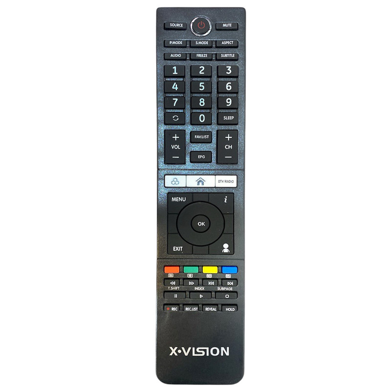 ریموت کنترل تلویزیون ایکس ویژن مدل دوچشم HOME