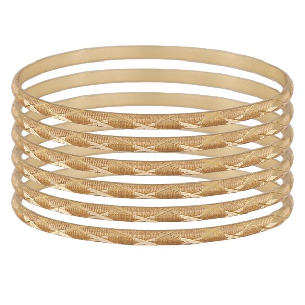 النگو زنانه مدل طلاروس کد ds433-sz2 بسته شش عددی