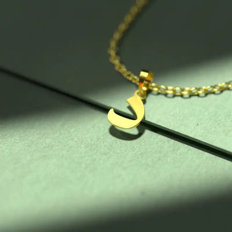 گردنبند طلا 18 عیار زنانه مدوپد مدل حرف د کد I3-1-1374