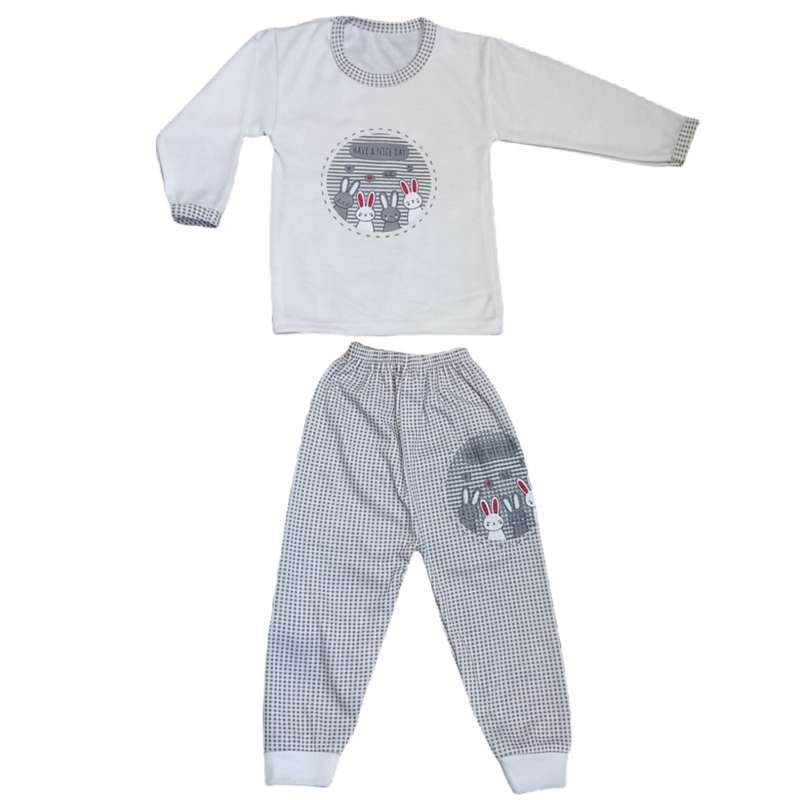 ست تی شرت و شلوار نوزادی مدل 1402