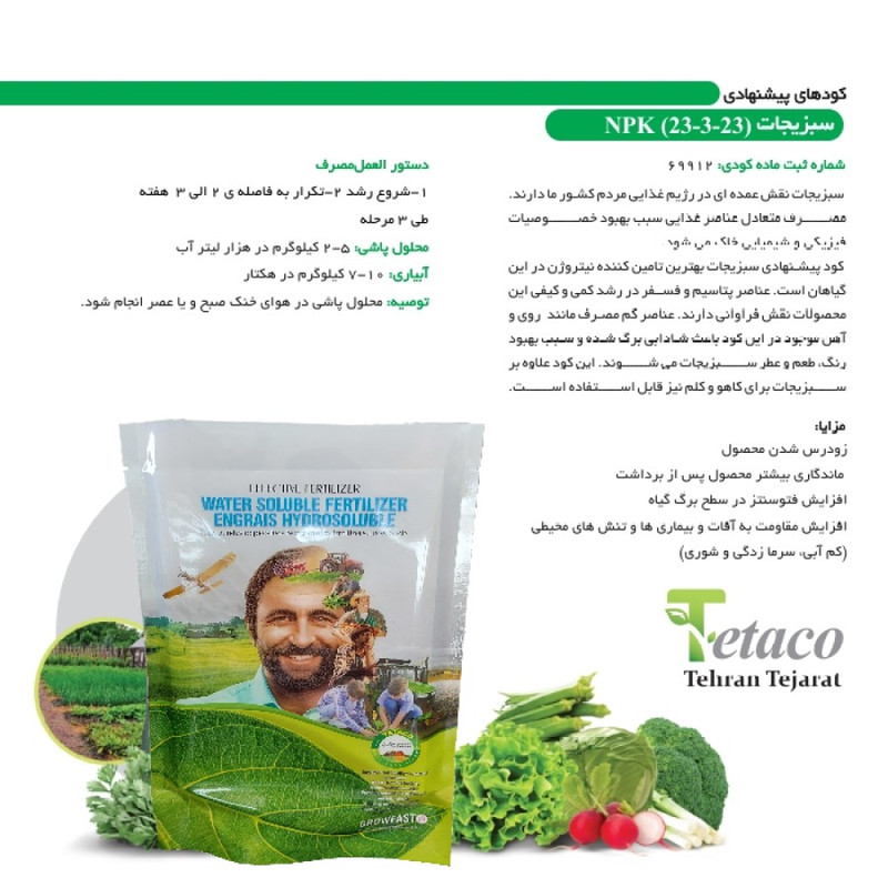 کود کشت سبزیجات تتاکو مدل GROWFAST وزن 1 کیلوگرم کود کشت سبزیجات تتاکو مدل GROWFAST وزن 1 کیلوگرم