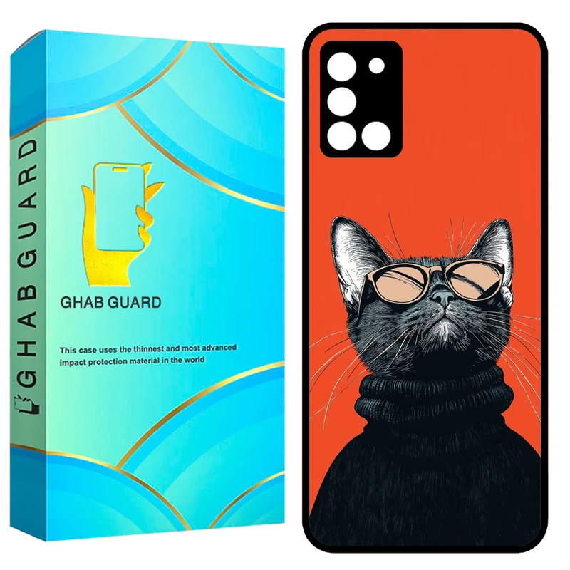 کاور قاب گارد طرح گربه مدل GCHPA31 مناسب برای گوشی موبایل سامسونگ Galaxy A31
