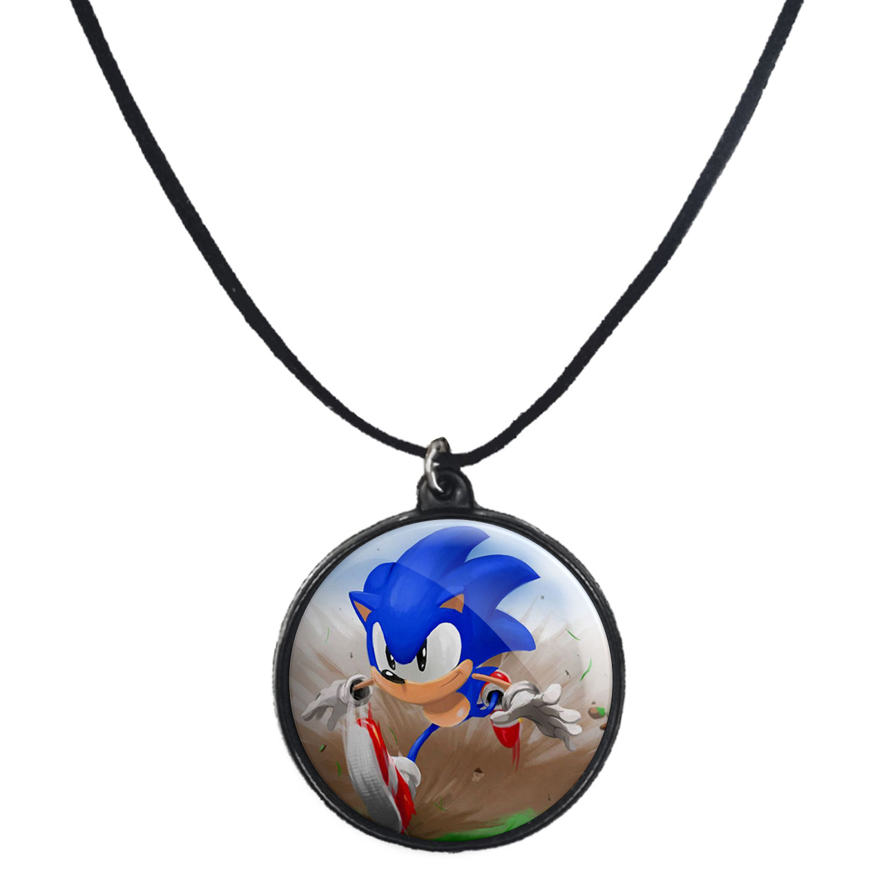 گردنبند پرمانه طرح سونیک کد pmb.14894 مدل دو طرفه