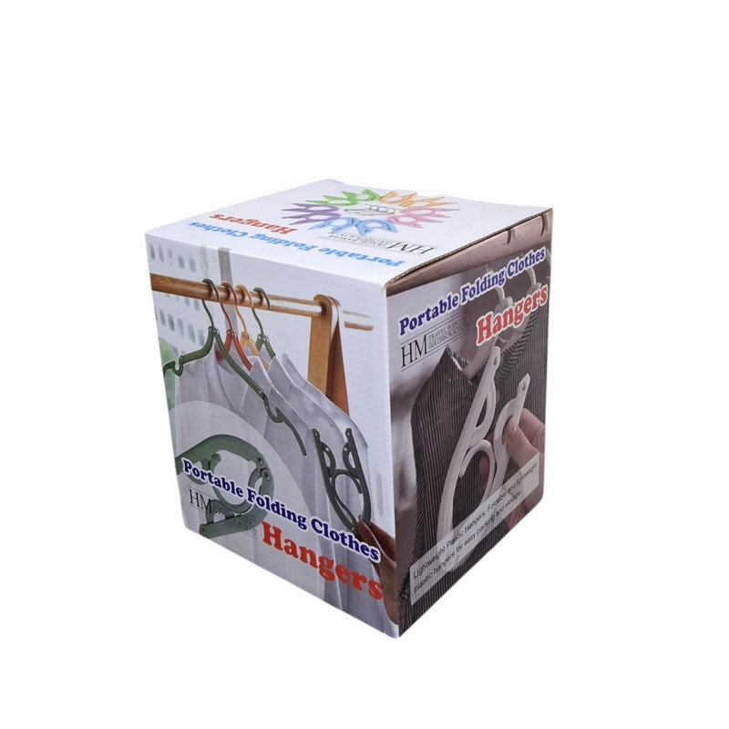 چوب لباسی اچ ام مدل تاشو کد HM12 بسته 12 عددی