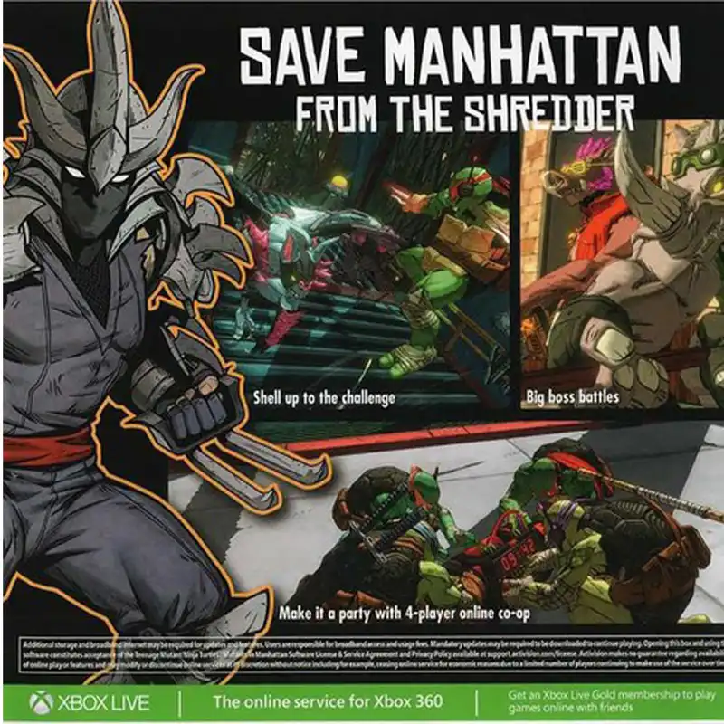 بازی TMNT: Teenage Mutant Ninja Turtles Mutants in Manhattan مخصوص xbox 360