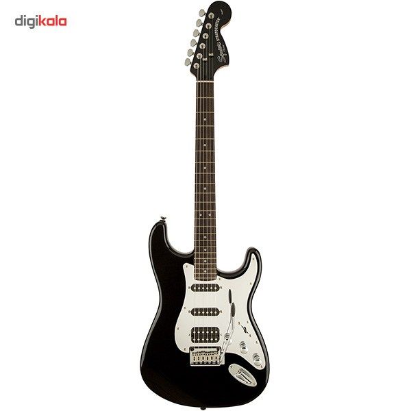 گیتار الکتریک فندر مدل Squier Black And Chrome Standard Stratocaster HSS
