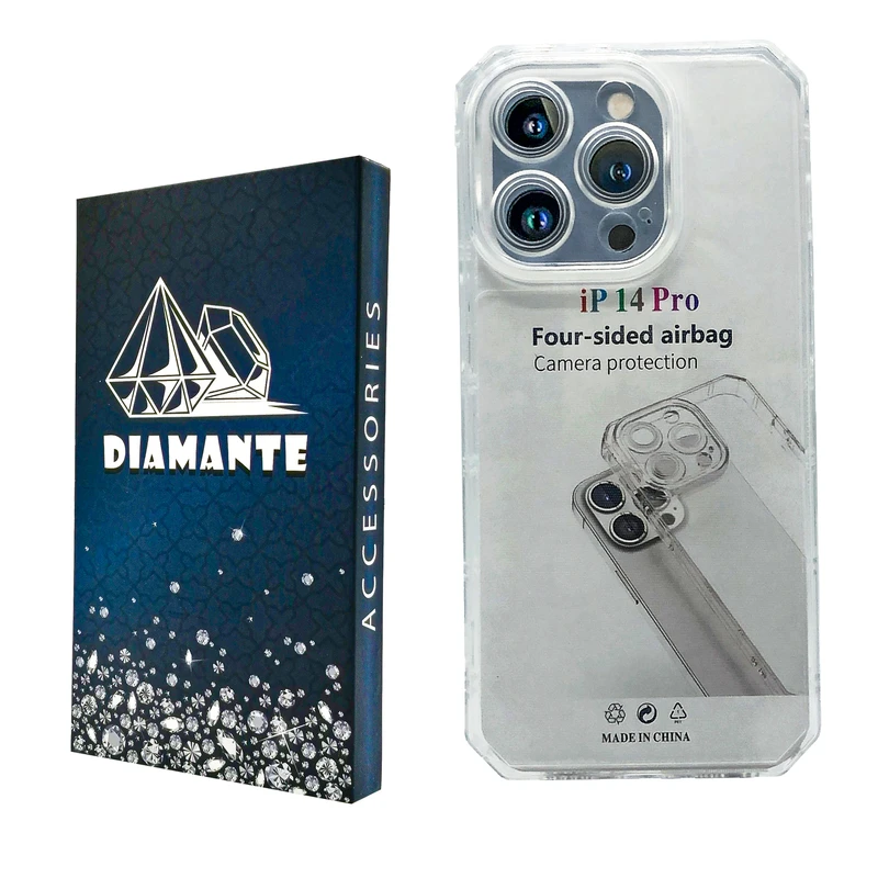 کاور دیامانته مدل Nahid Navy مناسب برای گوشی موبایل اپل iphone 14 Pro