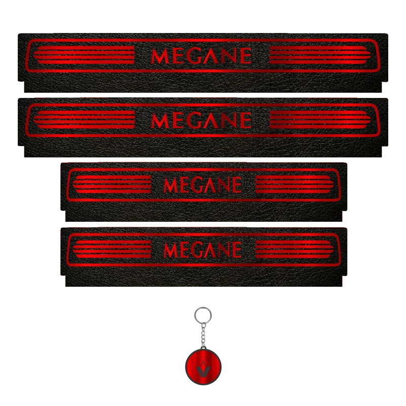 برچسب پارکابی خودرو لندمون کد LM046 MR مناسب برای رنو مگان مجموعه 4 عددی به همراه جا کلیدی