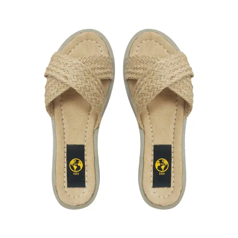 صندل زنانه سیی مدل کنفی ضربدری کد 2031