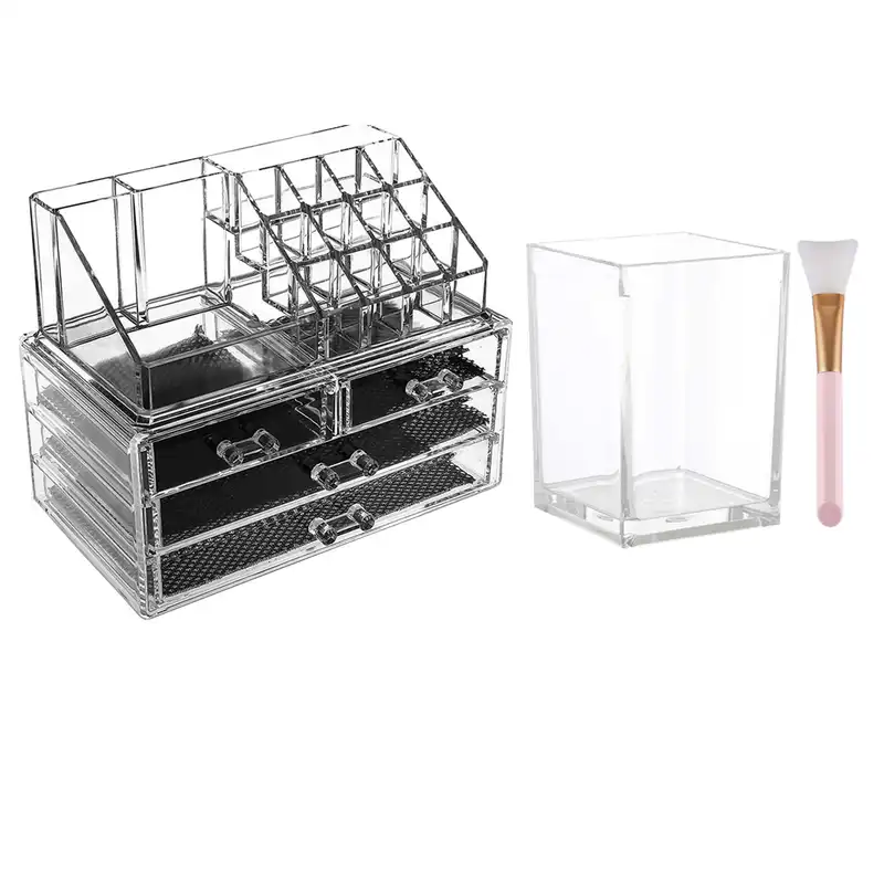 استند لوازم آرایشی مدل badonya161 مجموعه 2 عددی به همراه قلم ماسک