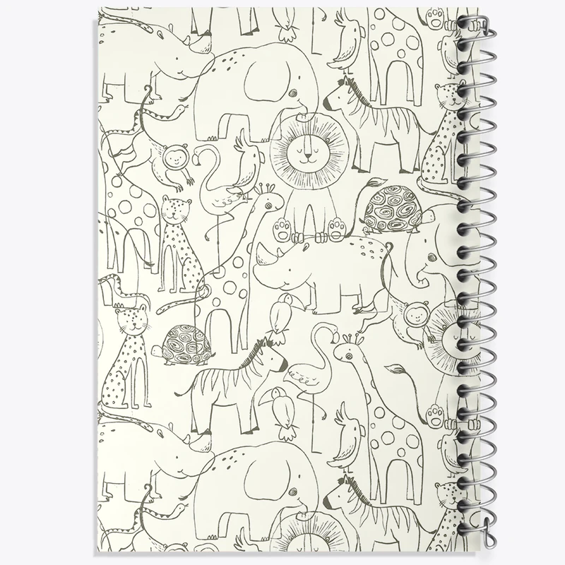 دفتر شطرنجی 50 برگ خندالو مدل حیوانات بامزه کد N644